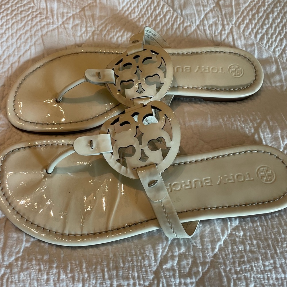 COPY - Tory Burch Sandal in Patent White